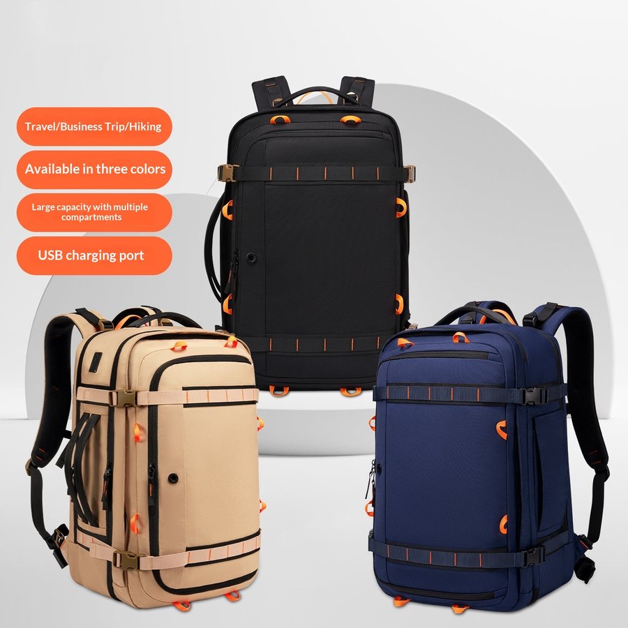 Mens Large-capacity Backpack For Business Casual Use And Travel
