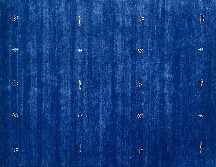 WAWA TEPPICH Tappeto tessuto a mano in Lana 250 x 300 cm Blu G64T6-250x300