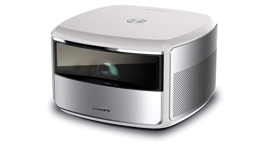 PHILIPS Screeneo S6 Proiettore con tecnologia intelligente 4K a ottica corta, Risoluzione 4K, proiezione delle immagini fino a 180", DLP LED, argento