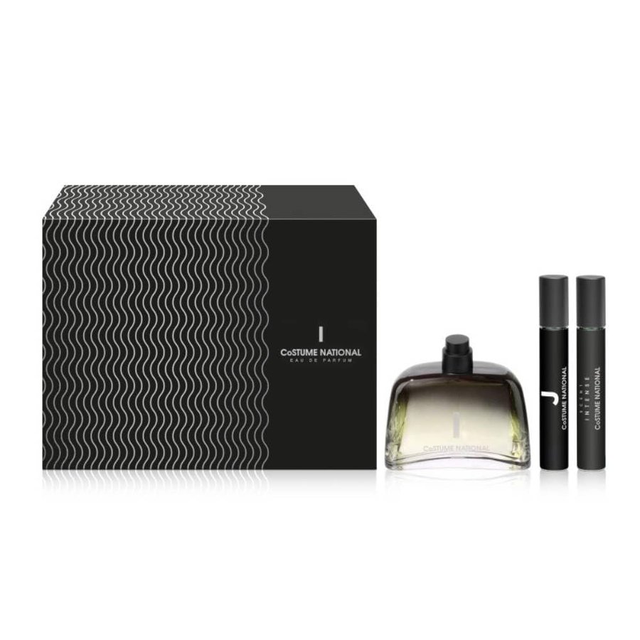 Costume National I Eau de Parfum Cofanetto Regalo con Travel Size e Scent Intense, 100ml, Note di Bergamotto Zafferano Lavanda Cedro