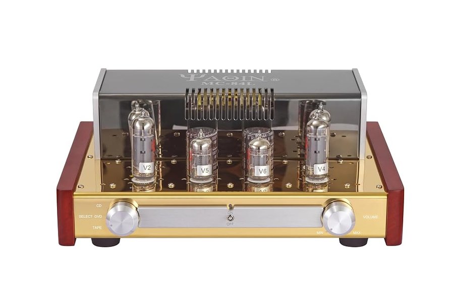 Yaqin MC-84L Amplificatore stereo a valvole integrato, Potenza 12Wx2,Tubi 6P14x4pcs 12AX7Bx2pcs, AC110 e AC230 Facoltativo