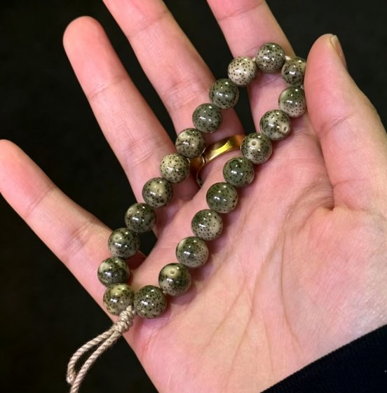 Star And Moon Bodhi Seed Beaded Bracelet