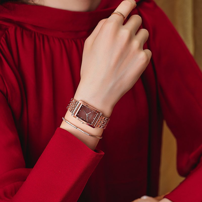 Women's Alloy Square Casual Business Watch