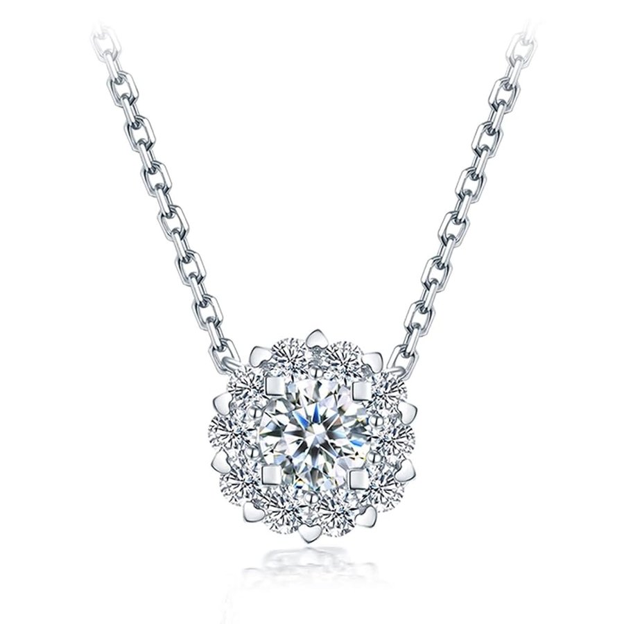 Collana da donna in vero oro 18 carati 750 tormalina, zaffiro citrino, collana classica da donna, 40-50 cm