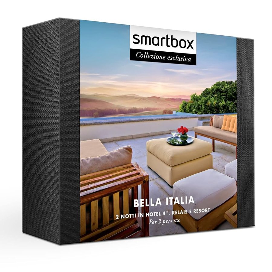 smartbox 1247150 Cofanetto Regalo per Uomo o Donna - Bella Italia - Idee Regalo Originale - 2 Notti con Colazione per 2 Persone