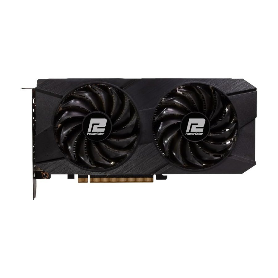 PowerColor AMD Radeon RX 7600 - Scheda grafica "Fighter" a doppia ventola [RX7600 8G-F/V2]