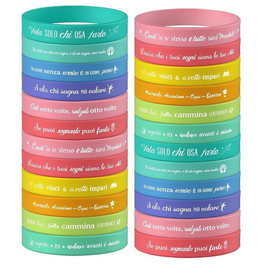 Set di braccialetti motivazionali, regalo motivazionale per adolescenti, studenti e colleghi, ideale per compleanni e vari eventi.
