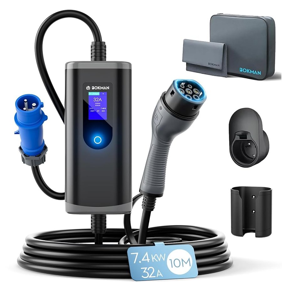bokman EV Charger 7kw 10m CEE | 10M, CEE 32A, Monofase
