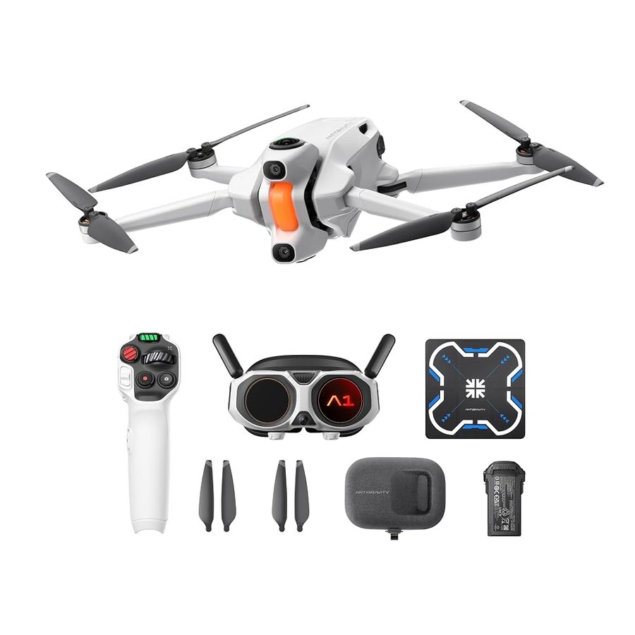 Antigravity A1 – Drone 360 8K, volo immersivo, Punta e vola per adulti, bambini e principianti, anticollisione, 249g e pieghevole, Deep Track, ritorno automatico, vola fino a 10km, editing automatico