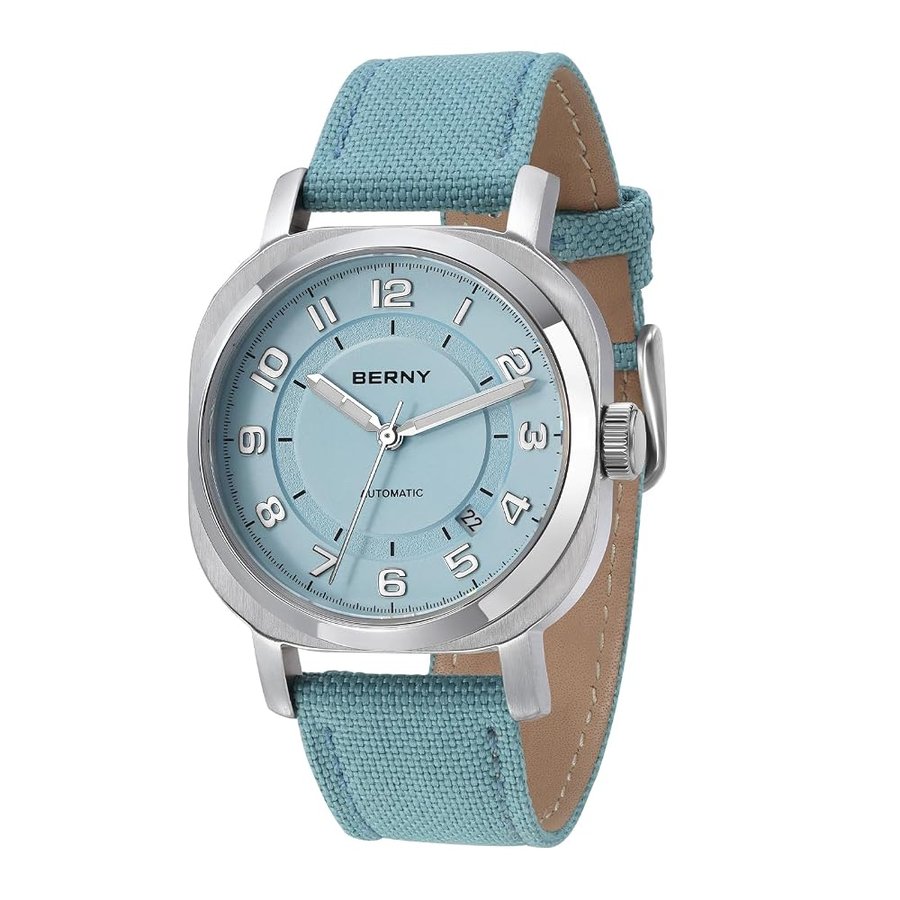 Orologio Meccanico per Donne Orologio da Polso Automatico Impermeabile Orologio Analogo a Quartz in Acciaio Inox Quadrante a Raggi Solari Regalo di Compleanno di Lusso