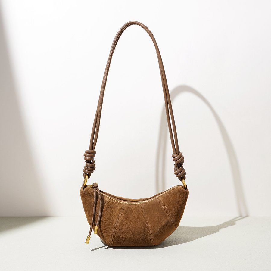 Matte Croissant-Shape Niche Shoulder Bag