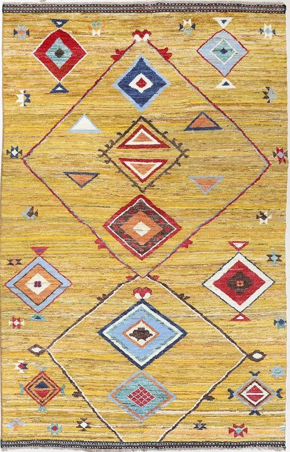 Berber Ghashghai 181x297 Annodato a mano Moderno Tappeto orientale Tappeto di design Tappeto In lana