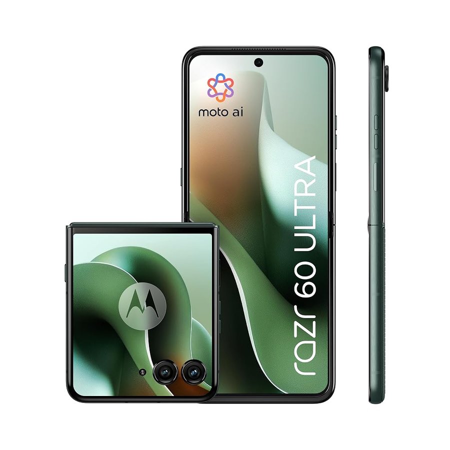 Motorola Razr 60 Ultra con Moto AI (16/512GB, 50+50MP, selfie 50MP, display esterno 4.0" interno 7" pOLED 165Hz, Qualcomm Snapdragon 8 Elite, 4700mAh, 5G, Dual SIM, Android 15) PANTONE Scarab