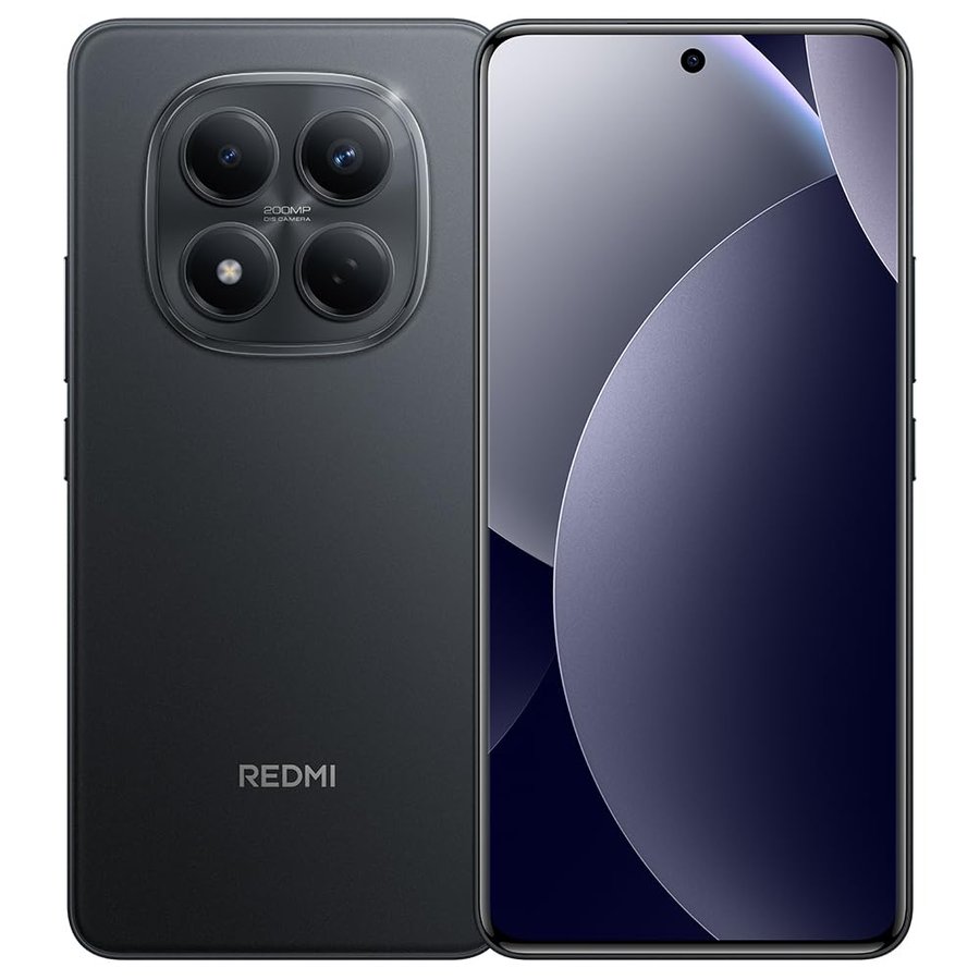 XIAOMI Redmi Note 15 Pro 4G Smartphone, 12GB + 512GB, Black, 6500mAh High Capacity Battery, MediaTek Helio G200 Ultra Processor, Includes Charger.