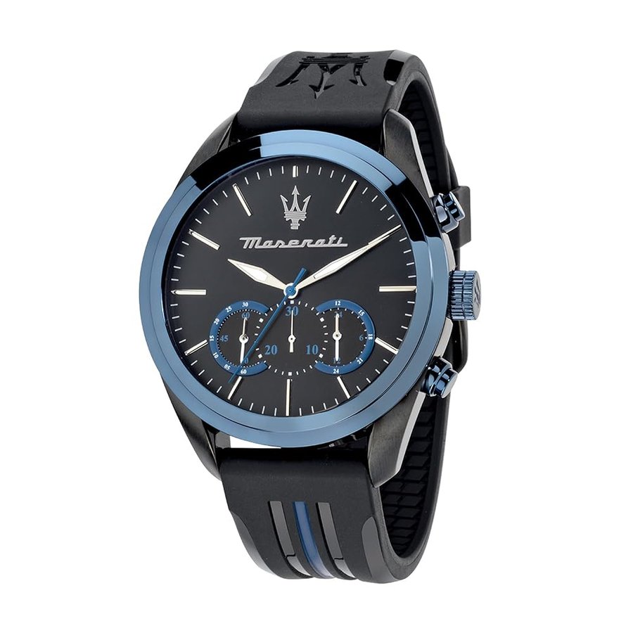Orologio da uomo, Collezione Traguardo, movimento al quarzo, cronografo, in acciaio e poliuretano- R8871612006