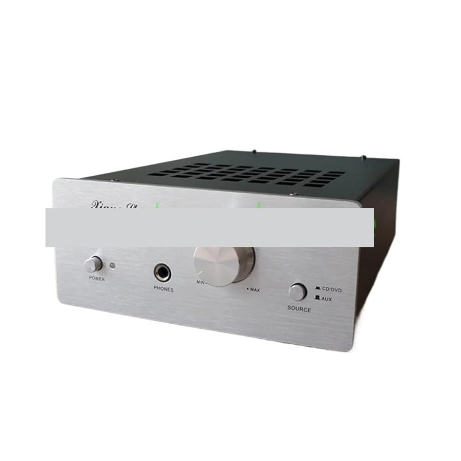 H-06A LM4766T 6J1 Amplificatore Ibrido Valvolare HIFI Amplificatore For Cuffie XSH06A, Potenza In Uscita 2 × 30 W, Sensibilità In Ingresso 500-2000 MV(Color: Silver)