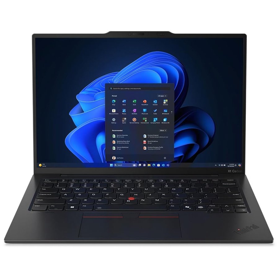 Lenovo ThinkPad X1 Carbon Gen 13 Aura Edition Ultrafino, Intel Ultra 7 258V, 14" 2.8K (2880 x 1800), OLED, AG/AR, 32GB DDR5, 2TB SSD Gen 5, 1080p telecamera IR, WiFi 7.0, Win 11 Pro, nero
