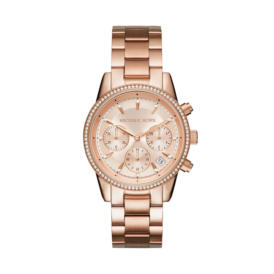Orologio Bryant da donna, movimento cronografo al quarzo 37 mm con cinturino in acciaio inossidabile