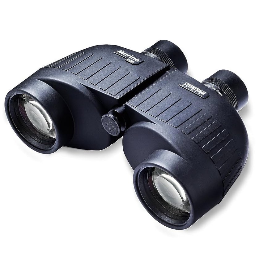 Steiner Binocolo marino per adulti e bambini, binocolo 7x50 per bird watching, caccia, sport all'aria aperta, visite turistiche e concerti, prestazioni di qualità, effetto acqua, nero