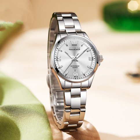 Solid Steel Band Watchfashionable Niche Waterproof Fully Automatic Quartz Watch