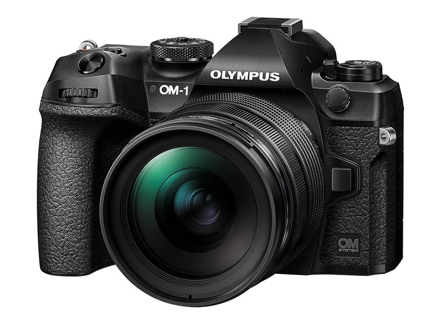 OM SYSTEM OM-1 Fotocamera con Sistema Micro Quattro Terzi incl. M.Zuiko Digital ED 12-40mm f2.8 PRO II, Sensore LIVE MOC BSI con Struttura Stacked da 20 MP, AF con 1053 Punti di Tipo a Croce