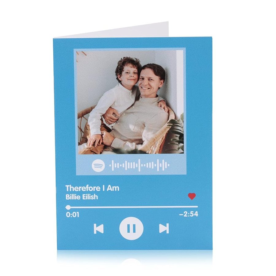 Carta codice Spotify personalizzata Carta regalo con foto codice Spotify scansionabile personalizzata Targa con canzone personalizzata Immagine Regalo - Può caricare foto, musica e nome del cantante
