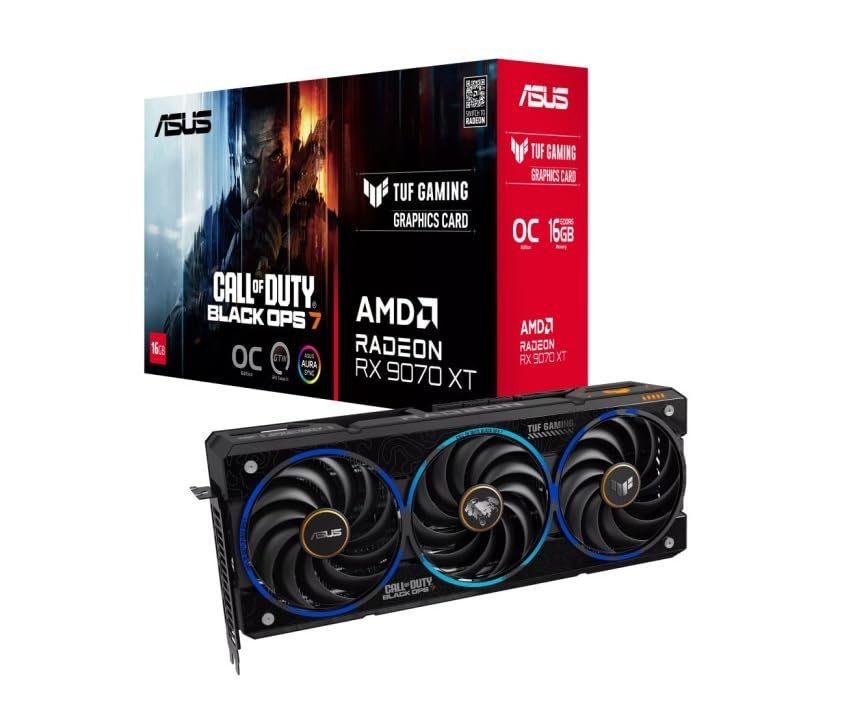 ASUS Radeon RX 9070 XT TUF OC - Call of Duty Black Ops 7 Edizione Limitata - 16 GB