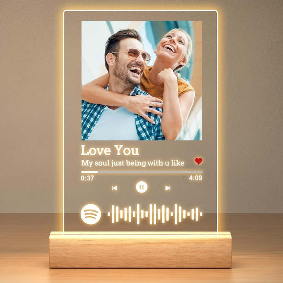 Bulaient Targa Spotify Personalizzata, Regalo Anniversario per Lui e Lei