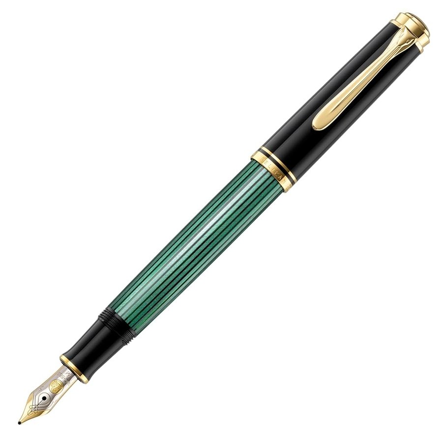 Pelikan M 400 Penna stilografica Souveraen 400 pennino EF in oro bicolore, in confezione regalo
