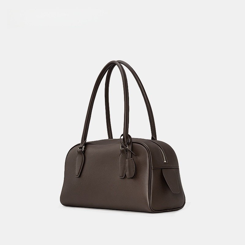 Top-layer Cowhide Large-capacity Minimalist Bowling Bag