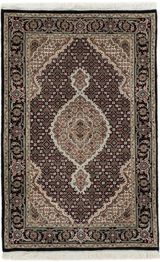 Indo Tabriz Mahi 81x126 Annodato a mano Tappeto orientale Tappeto In lana India