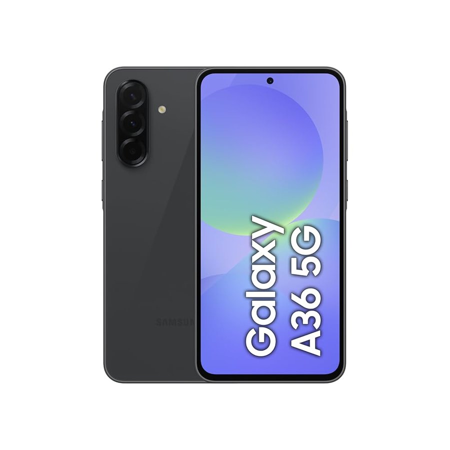 Samsung Galaxy A36 256GB 5G Android 15 Smartphone 8GB RAM AI Display 6.7'' Super AMOLED Fotocamera 50MP 5.000 mAh (Nero)