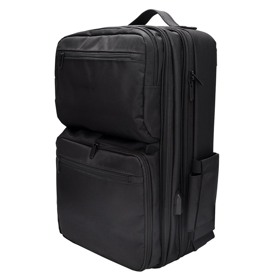 Black Portable High Capacity Backpack For Makeup Artistsmultifunctional
