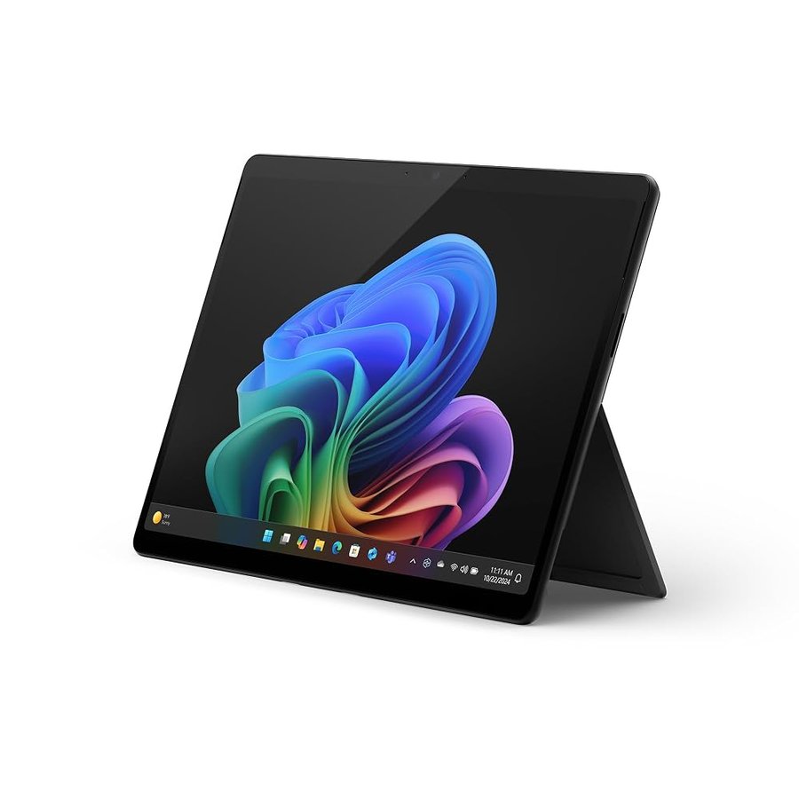 Microsoft Surface Pro (alimentatore non incluso) | Copilot+ PC | 13” OLED Touchscreen | Snapdragon® X Elite | 16GB RAM | 256GB SSD | Ultimo modello 11esima edizione | Nero | Esclusività Amazon