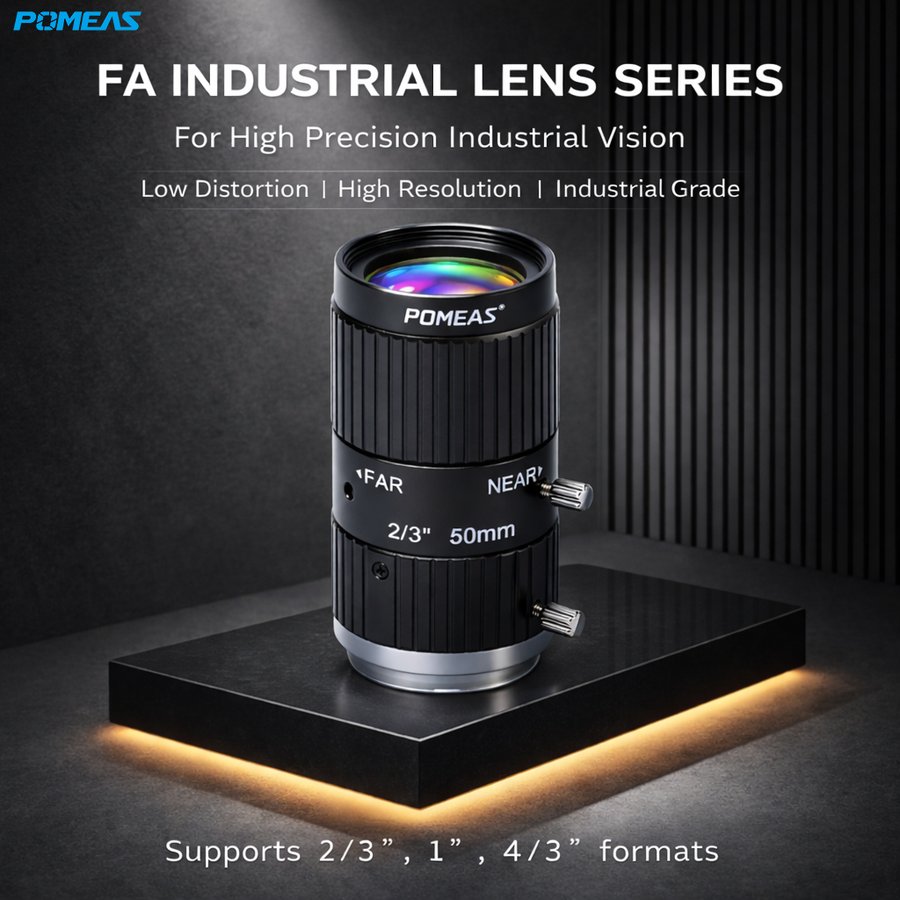 LFEHH-5028M 50mm F2.8 10MP Fixed Focal Length Machine Vision Lens For 2       3 Inch Industrial Cameras