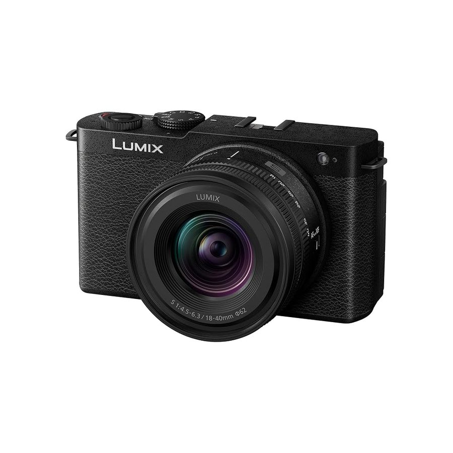 Panasonic Lumix DC-S9NE-K Videocamera mirrorless Full Frame Open Gate per vlogging, 24,2 MP, video 6K/4K, PDAF 779 punti, stabilizzazione dell'immagine, Nero, con S-R1840E 18-40mm S Obiettivo