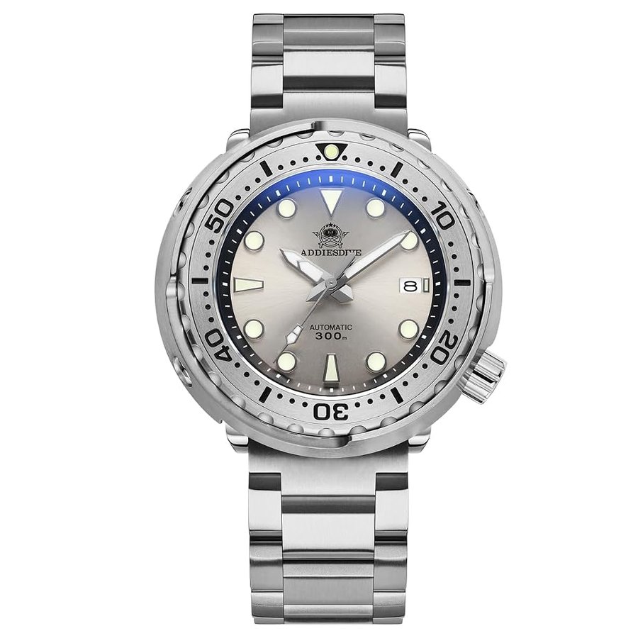 Diver 300 Metri Orologio Subacqueo Uomo,Luminescente Orologi, 47.5mm Grande Quadrante Analogico