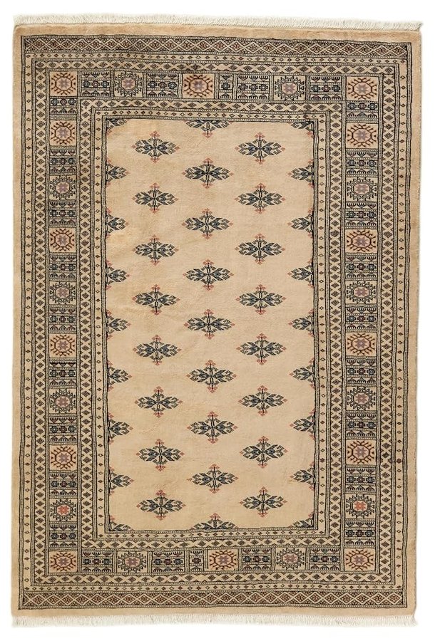 Pakistan Buchara 3ply 139x202 Annodato a mano Tappeto orientale Tappeto In lana Pakistan