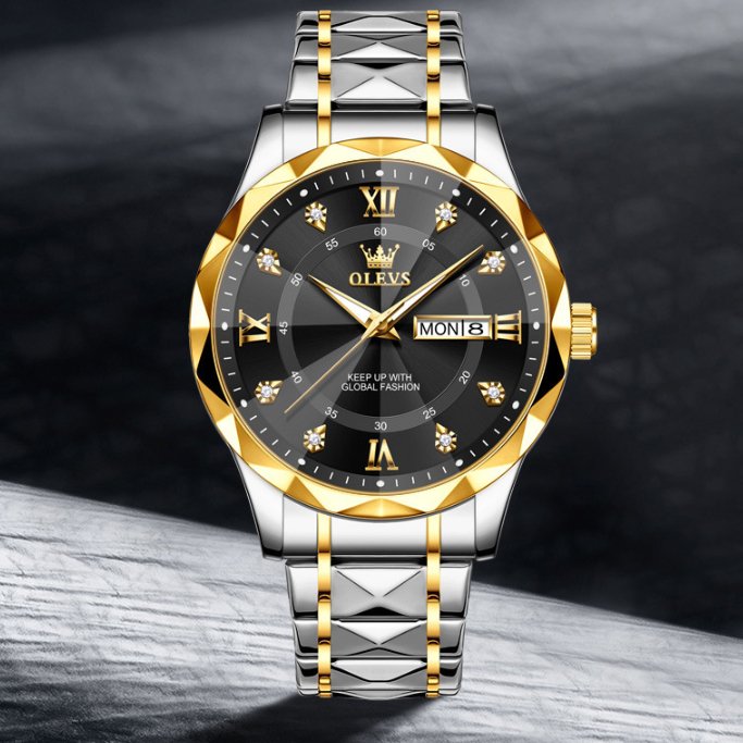 OLEVS Brand New Men's Luminous Waterproof Business Quartz Watch