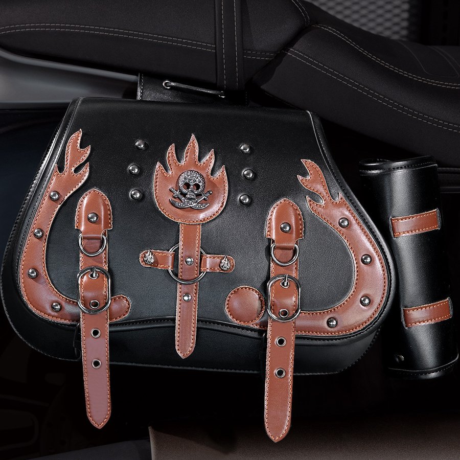 European And American Punk Motorcycle Side Bags