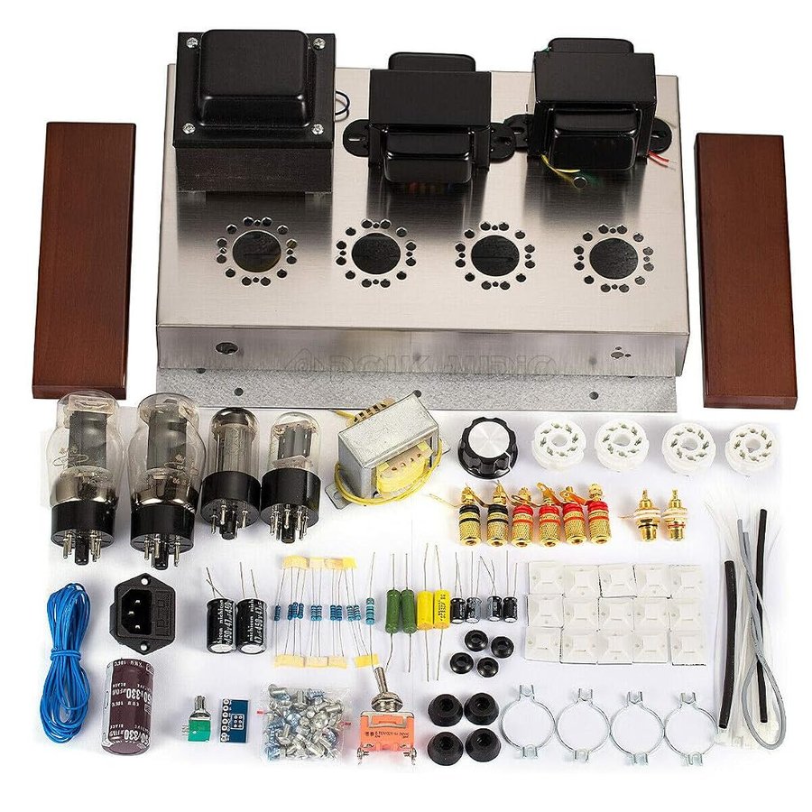 Nobsound® - Doppio Audio Class A 6H9C+6P3P - Kit faidaté, amplificatore a valvole 7 W x 2 canali, HiFi 2.0