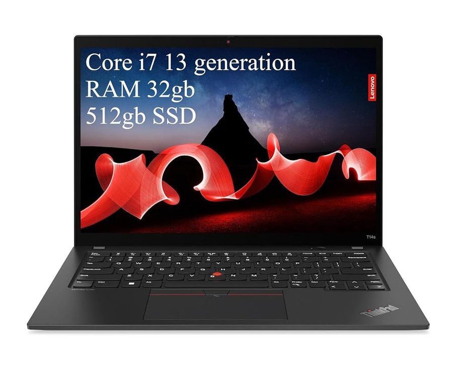 Lenovo ThinkPad T14s Gen 4 - PC portatile professionale 14" Touch (Core i7, 32GB RAM, 512GB SSD, Win 11 Pro) - Leggero e potente, ideale per azienda, tastiera AZERTY francese