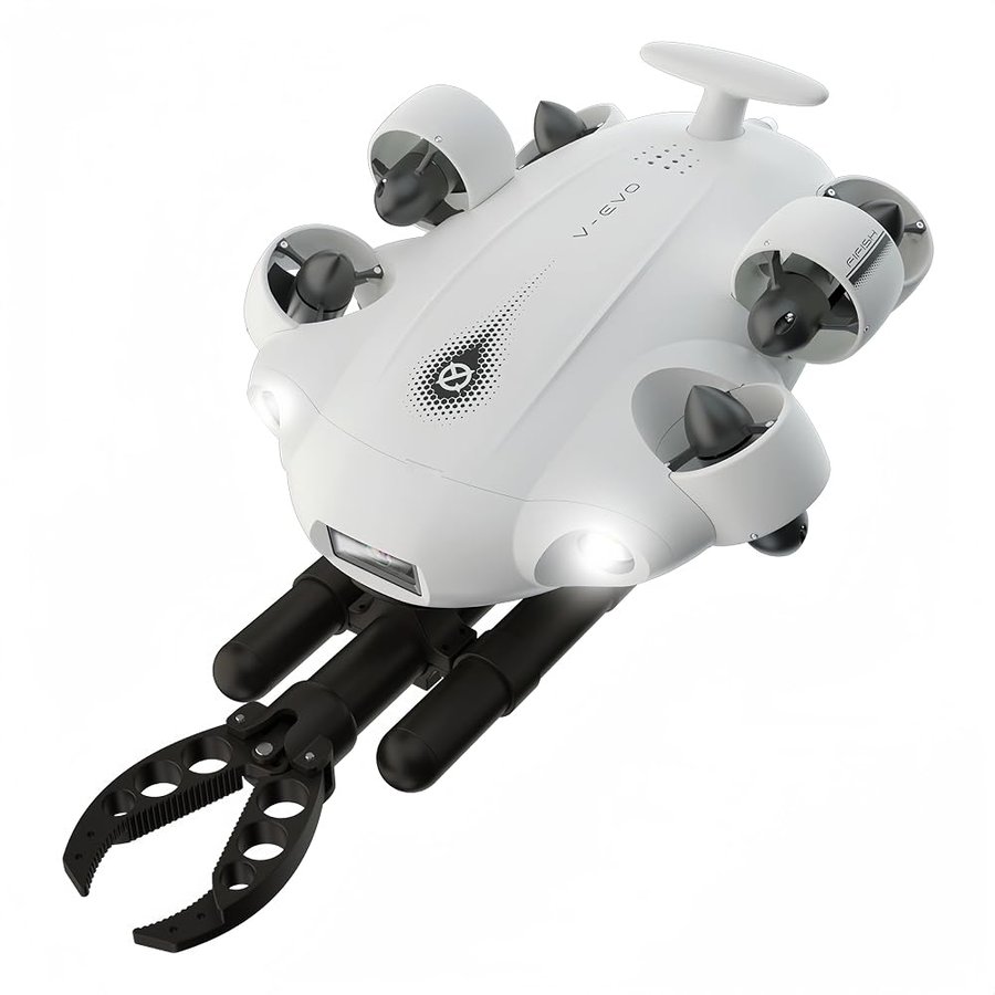 CAMOLECH FIFISH V-EVO 4K drone subacquea con braccio robotico AI Vision Lock 360° movimento omnidirezionale immersione fino a 100M ROV subacqueo (aggiungi braccio robotico)