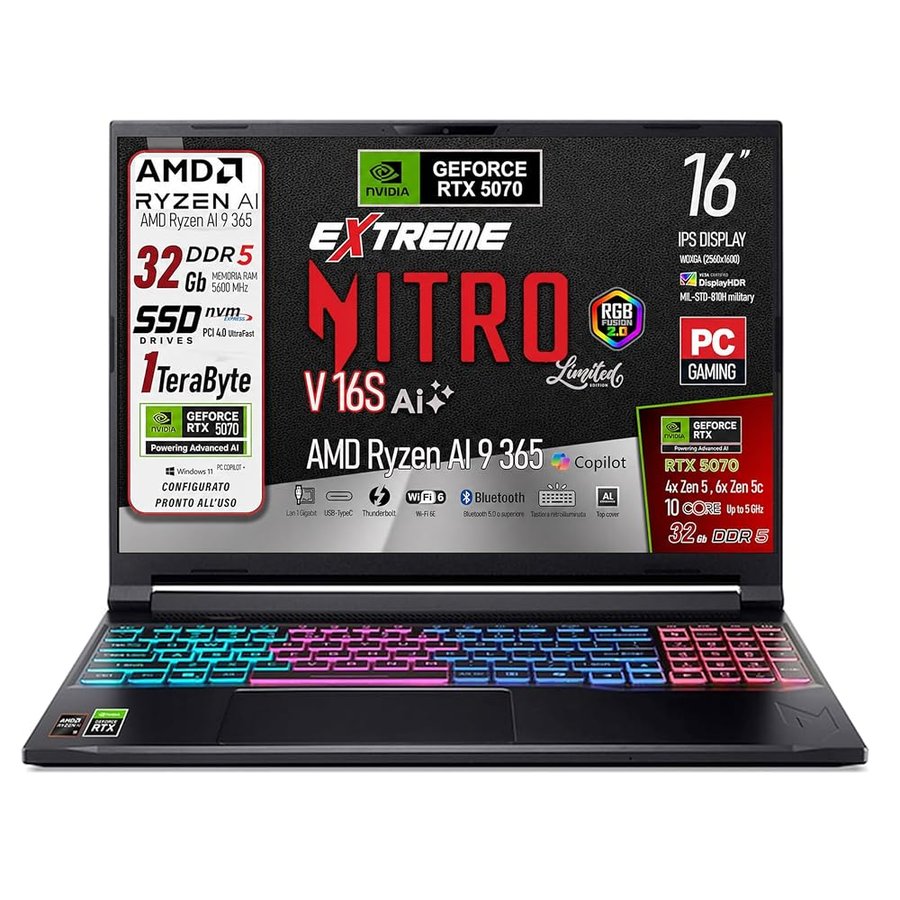 Acer Notebook Gaming Nitro V16S Ai