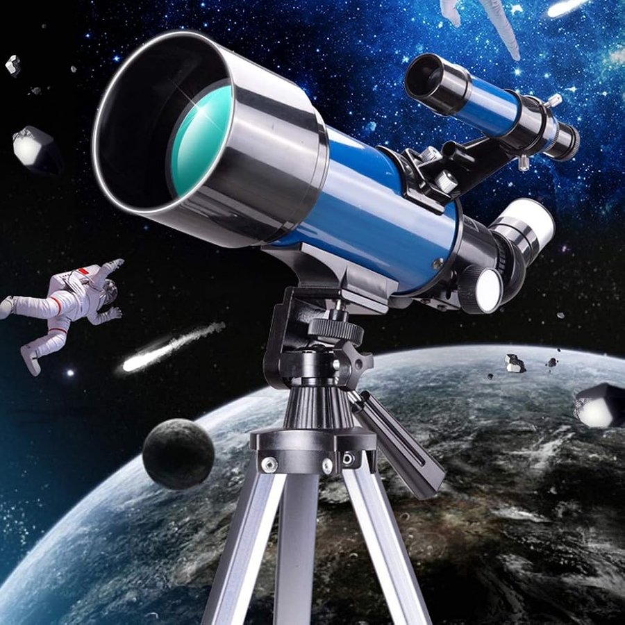 ARCH 70 Millimetri di Apertura 400 Millimetri AZ Monte Telescopio Astronomico, Cannocchiale Rifrattore for I più Piccoli Adulti E Principianti, Portatile Telescopi di Corsa, con Carry Bag E Treppiede