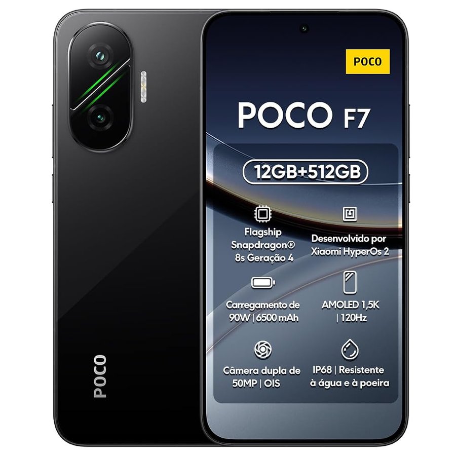 Xiaomi POCO F7 5G 12GB/512GB Nero (Black) Doppia SIM（senza caricatore）