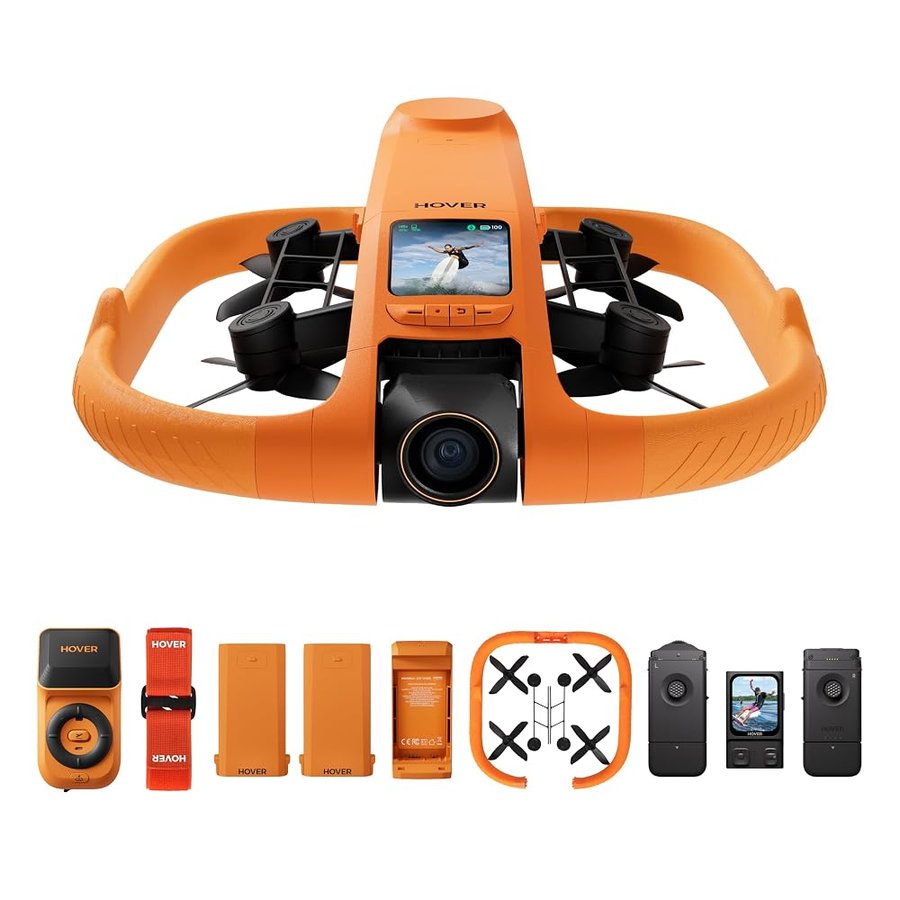HOVERAir AQUA Telecamera Volante, Drone Impermeabile IP67, Land & Sea Combo