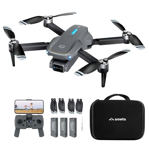 Ameta S20 Lite Drone con Telecamera 4K Include Batteria di Ricambio (3 in Totale)