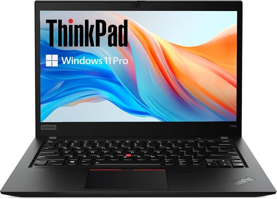Lenovo Thinkpad T14s Gen 2 Business Laptop, 14" FHD (1920 x 1080), Intel Core i7-1165G7, 16 GB RAM, SSD da 512 GB, tastiera US QWERTY Windows 11 Pro (ricondizionato)