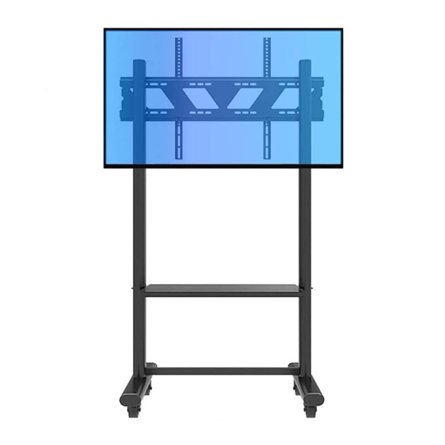 Supporto Da Pavimento Universale Per Tv Mobile, Carrello Con Staffa Per Tv Portatile, Altezza Girevole Regolabile, Per Tv Lcd A Schermo Oled Da 55-95 Pollici